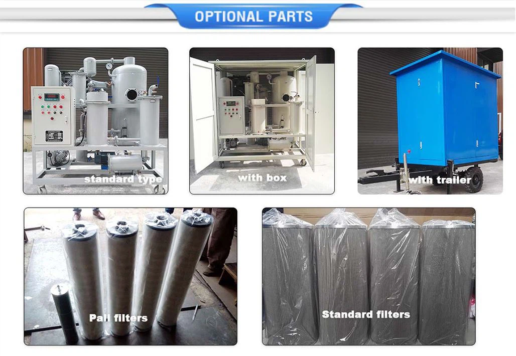 hydraulic oil purifier OPTIONAL PARTS